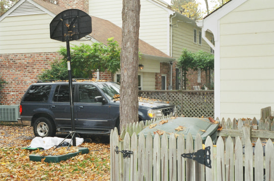 Police photo of the crime scene at Hearthglow lane